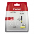 Cartridge Canon CLI551Y XL - yellow, žlutá inkoustová náplň do tiskárny