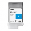 Cartridge Canon PFI107C, cyan, azurová inkoustová náplň
