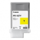 Cartridge Canon PFI107Y, yellow, žlutá inkoustová náplň