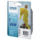 Cartridge Epson C13T048C40 - cyan/magenta/yellow, azurová/purpurová/žlutá inkoustová náplň do tiskárny